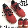 AIR MAX 2017 Sneakers 8 26 Red rare(USED)