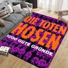 DTH Flannel Printed Carpet, Home Sofa Decoration for Living Room & Bedroom, Non‑Slip Play Flannel Floor Mat for Game Room