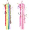 INS Unicorn Head Wall Decoration Rainbow Macrame Unicorn Children Hairclip Hair Storage with Wall-Mounted Home Decor Dropship