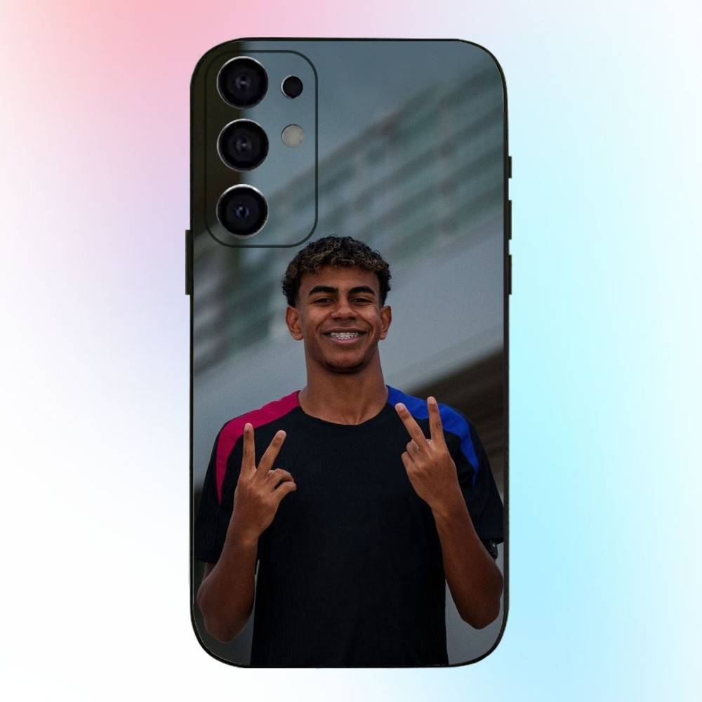 Спортивный L-Lamine Y-Yamal Милый Чехол Для Телефона Для Samsung S25,S24,S21,S22,S23,S30,Ultra,S20,Plus,Fe,Lite,Note,10,9,5G Черный Чехол