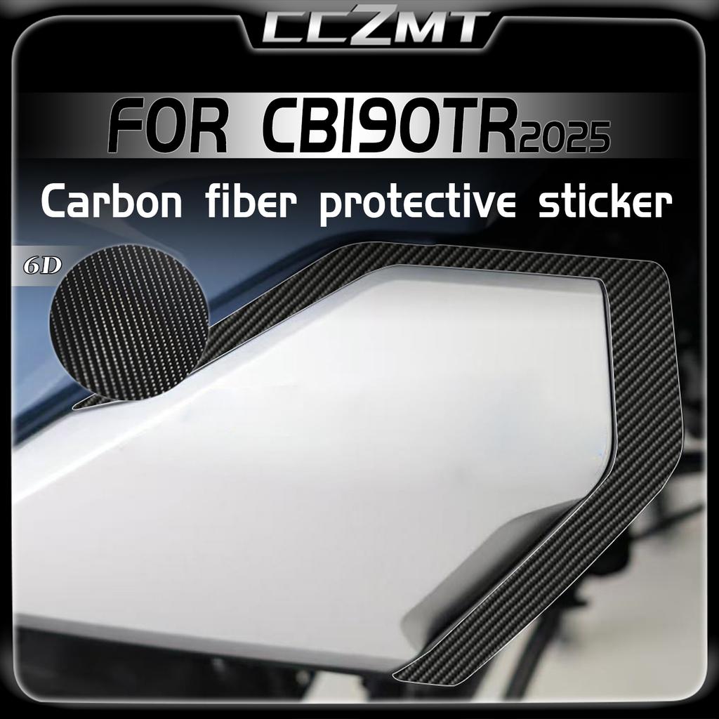 For HONDA CB190TR cb190tr 2025 6D Carbon Fiber Stickers Fuel Tank Stickers Modified Decorative Films Motorcycle Accessories