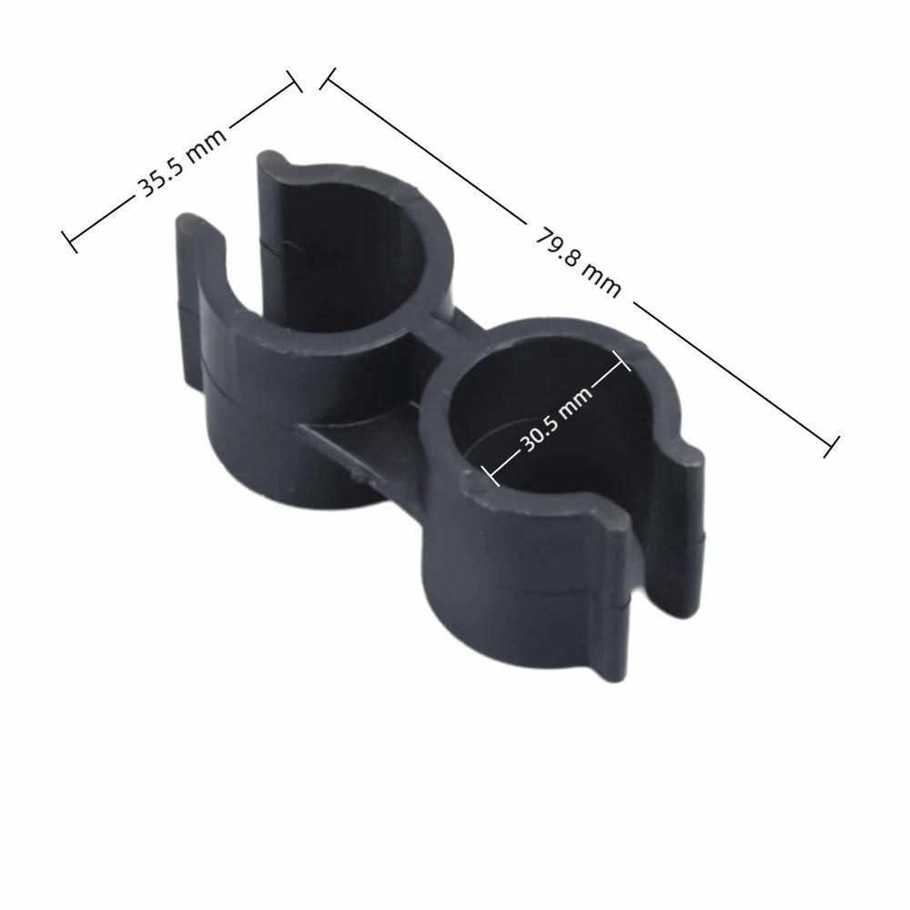 10Pcs 20/25/32mm Dual Pipe Clip Double-ended Tube Clips Agricultural Irrigation