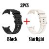 2 шт. Оригинальный силиконовый ремешок для Samsung Galaxy Watch 9 Ремешок для часов Водонепроницаемый сменный ремешок для Samsung Galaxy Watch 9/8 Ремешок