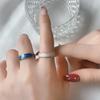 Gold-Plated Ocean Wave Titanium Steel Ring - Japanese & Korean Style