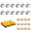 12pcs Mini LED Tea Lights Battery Operated Tealight Flameless Candle Wedding Lights for Christmas Birthday Party Decor