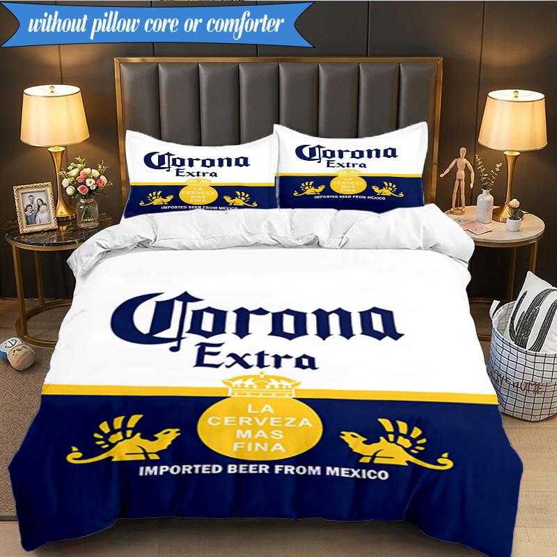 3PCS Corona Extra Bedding Set 2D Printing (Includes 1 Duvet Cover + 2 Pillowcases Coreless), Bedroom decor,Fan gift