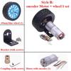JGA25-370 DC 6/12/24V geared motor/Motor+encoder speed measuring code disc high power large torque balance trolley Smart Car Kit