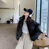 Down cotton-padded clothes for women's new winter leave-in jackets Maillard wears small PU leather cotton-padded jackets thick