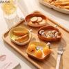 Симпатичная тарелка для приправ в форме хлеба Керамическая тарелка для соуса для макания Тарелка для соевого соуса Формы для уксуса Тарелки для закусок Десертная тарелка Тарелка для суши