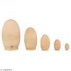 Wooden Eggs To Decorate - Artemio - 5 Pcs - Beige - Mixed - Decorative Objects