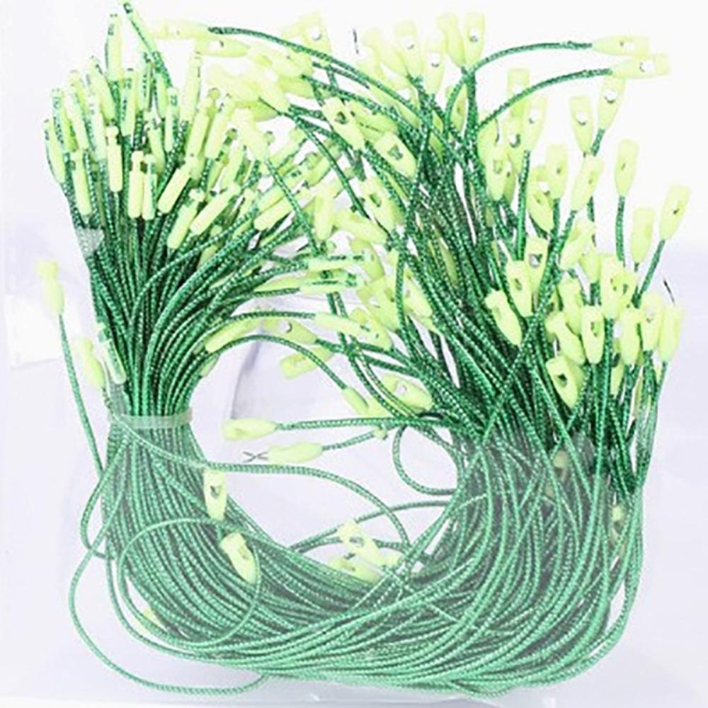 100pcs Flexible Ornament Hanger Strings Tangle-Free Snap Fastener Cord Ties Christmas