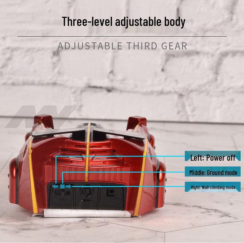 Инфракрасная трюковая машина для лазания по стенам с функцией следования за светом и дистанционным управлением - Детская игрушка