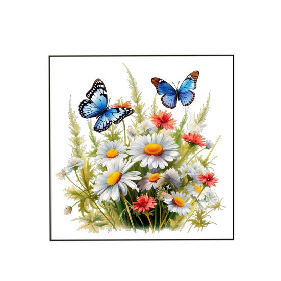 Наклейки на стену яркий цветочный узор бабочки легко наносится долговечный декоративный клей съемные наклейки на стены