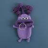 Забавная серия кукол с сосисочным ртом Крючком Сумка Брелок Для Держателя Ключей Автомобиля Вязаная Кукла Брелоки Для Хранения Ключей Индивидуальный Аксессуар