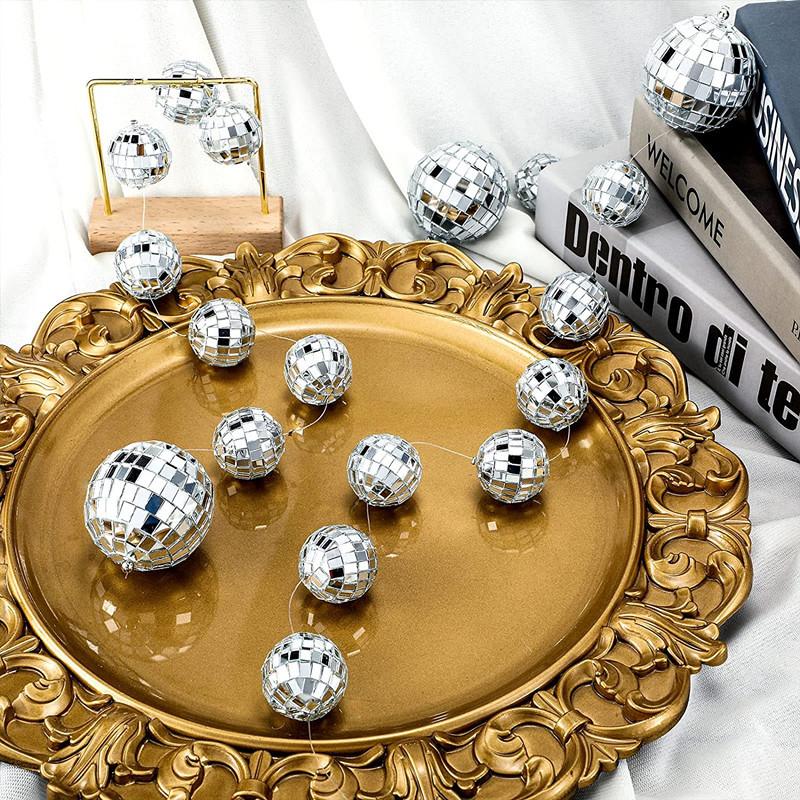 Диско-шар, украшение для вечеринки, отражающий зеркальный шар, стеклянный шар, подвеска, подвесное украшение, декор для сцены, принадлежности для свадебной вечеринки