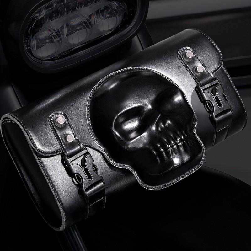Motorcycle Handlebar Bag Waterproof Tool Pouch Harley Retro Bike Outdoor Riding Storage Accessory