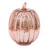 LED Pumpkin Lantern with Built-in Smart Timer Soft Warm Glow Battery-Powered Glass Pumpkin Shape Lantern Home Halloween Decor