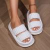 Women Slippers 2024 New Summer Fashion Open Toe Shallow Sandals Flats Shoes High Heels Platform Slippers Slides Women Plus Size