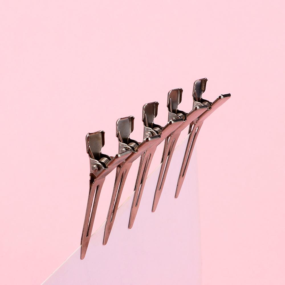 Hairstyling Tools Silver Color Duck Mouth Clip Flat Base Alligator Hair Clip Partition Clip