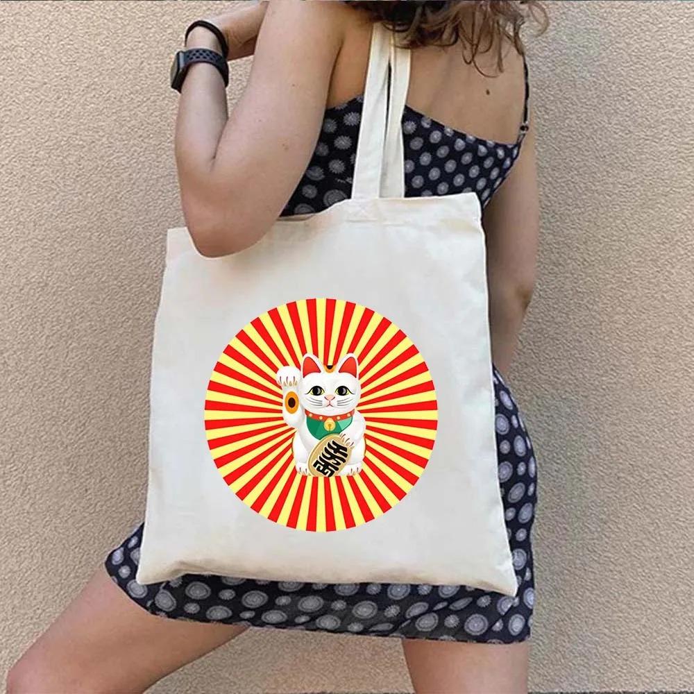 Printing Shopping Bag Female Travel Graphic Handbag Tote Handbags Aesthetic Carvas Shoulder Bags
