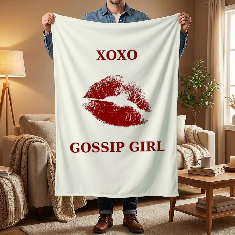G-Gossip Girl TV SHOW Throw Soft Coral Fleece Blanket 310gsm Fluffy Warm Throw for Sofa Bed Couch Bedroom Decor