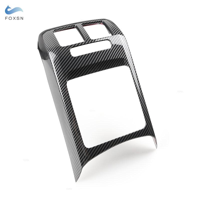 Для VW Golf 6 MK6 2008-2013 автомобильный центральный подлокотник, задняя крышка для кондиционера, накладка, аксессуары из углеродного волокна