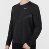 Nike Мужские футболки для бега Черные с круглым вырезом Умеренный прямой крой DD6022-010