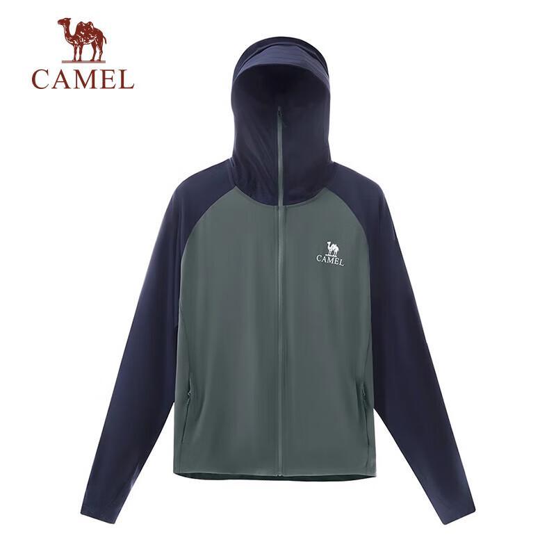 Camel Мужская куртка с капюшоном UPF50+ для защиты от солнца