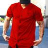 Muscleguys Негабаритная футболка для фитнеса-кардигана, мужская свободная футболка для спортзала, бодибилдинга, спортивная одежда для образа жизни, уличная футболка в стиле хип-хоп