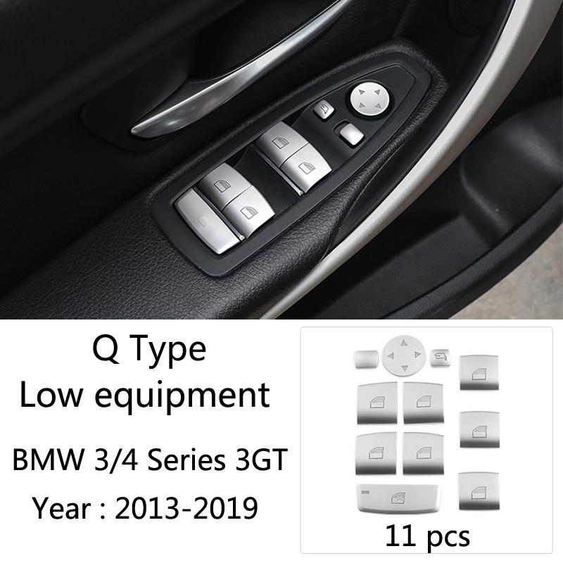 Carbon Fiber Car Styling Interior Gear Shift Knob Cover Multimedia Button Panel Trim Sticker For BMW F30 F32 F34 F36 Accessories