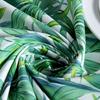 Cotton Thickened Canvas Leaves Tropical Rainforest Plantain Leaves Bamboo Leaves Coffee Table Tablecloth Dining Table Cloth