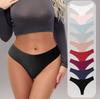 Lingerie Underwear Fashion Solid Color Threaded Thin Underwear Breathable Sports Triangle Pantys Low Waist Large Underwear Women Panties