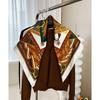 NINA SOLOR British Saddle Large Square Mulberry Silk Scarf