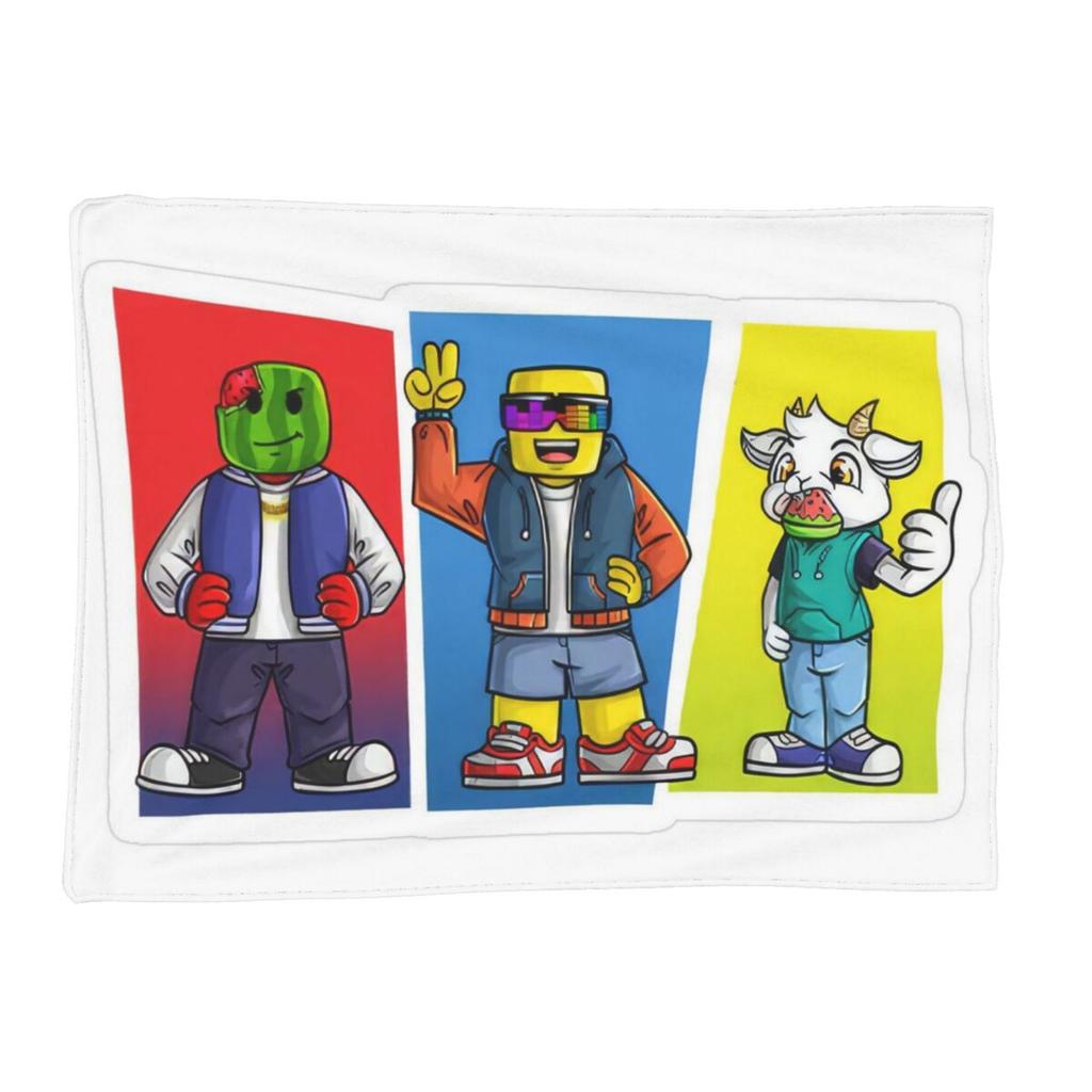 Sunny And Melon Blankets Soft Warm Flannel Throw Blanket Plush for Bed Living room Picnic Travel Home Sofa