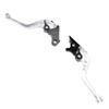 Brake Clutch Lever Aluminum Alloy Anodized Adjustable Motorcycle Hand Lever Replacement for GB350S CB350 RS Silver
