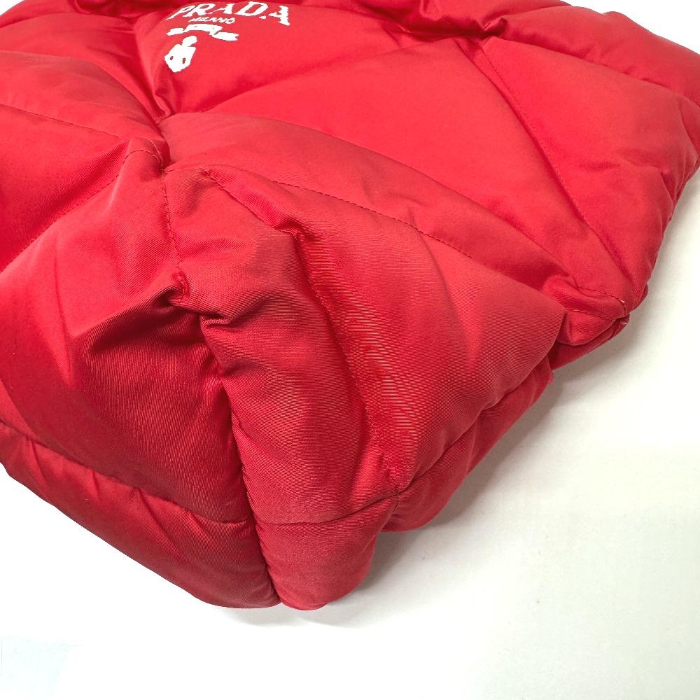 PRADA 2VG082 Re-Nylon padding Bag Tote Bag Nylon Red
