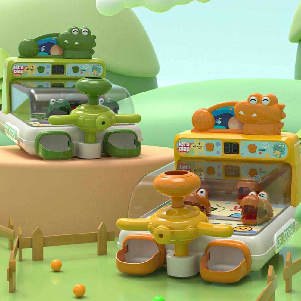 Музыка и свет Крокодил Мрамор Игрушка Пинбол Настольная Игра в Боулинг Интерактивная для Родителей и Детей