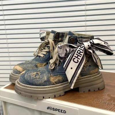 Ботильоны на плоской подошве на платформе, женская обувь, повседневная, новинка 2024 года, зимние женские ботинки на шнуровке, для ходьбы, путешествий, удобные женские ботинки