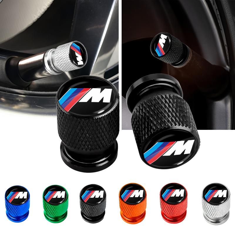 4Pcs Car Wheel Tire Valve Caps Air Stem For BMW M8 M7 M6 M5 M4 M3 M2 M1 F30 F10 F15 E30 E46 E90 E60 3 Series 5 Series 7 Series