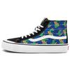 Sk8 Dinosaur Print Trendy Durable Lightweight High-Top Skate Shoes Unisex Sneakers Blue Yellow Green VN0A3MV1A5F