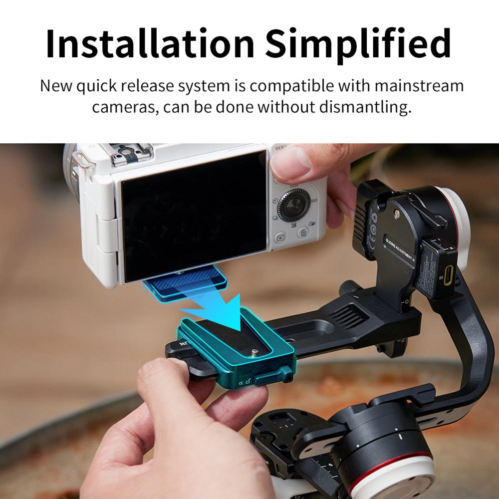 ZHIYUN CRANE M3S COMBO Камера Ручной 3-осевой Стабилизатор Подвеса Встроенный Светодиодный Заполняющий Свет Быстрая Зарядка PD Аккумулятор Мини