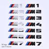 BMW M series M1 M2 M3 M4 M6 M7 rear luggage compartment logo sticker ABS changed to silver/black sticker M logo