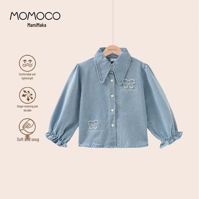 Джинсовая рубашка для девочек MOMOCO