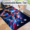 Custom Text Printed Rug Lamine Yamal Non Slip Floor Carpet For Home Room Decor