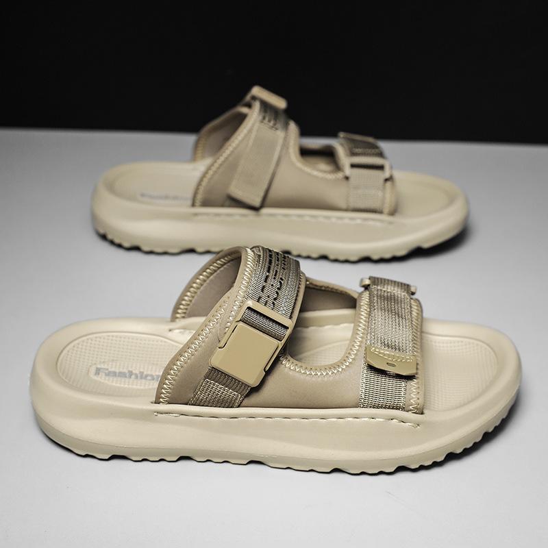 2025 лето новые тапочки мужская обувь нескользящие и износостойкие высококлассный трендовый бренд наступающие на дерьмо уличные спортивные пляжные сандалии