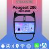Android Carplay автомобильное радио для Peugeot 206 2001-2008 мультимедийный проигрыватель головное устройство стерео GPS навигация BT WIFI 2+32 ГБ
