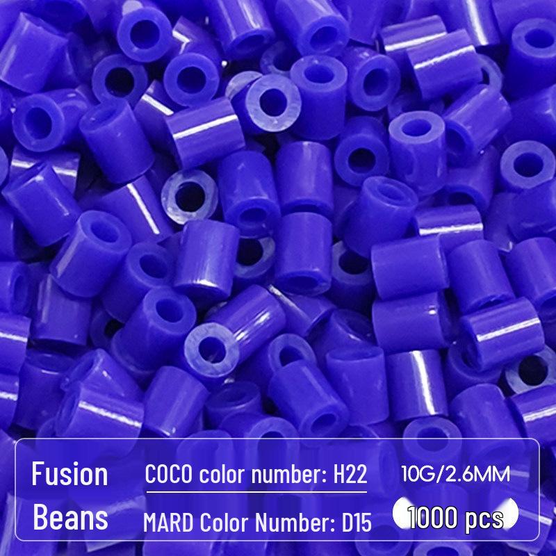 MARDCOCO Набор для пополнения бусин Серия D, 1000 бусин Fusion, 2,6 мм, одного цвета, 10 г