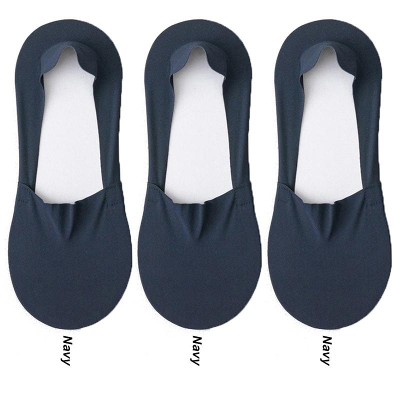 Мужские носки Модные летние мужские невидимые носки-невидимки Однотонные повседневные дышащие силиконовые нескользящие носки с низким вырезом до щиколотки