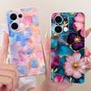 For Oppo Reno13 Pro Case CPH2697 Luxury Flowers Butterfly Painted Cover Soft Slim Phone Case For Oppo Reno 13 Pro Reno13 5G Bags