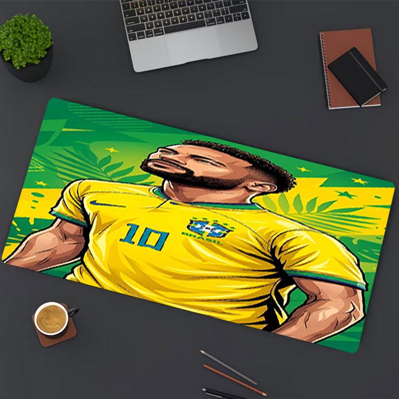 Neymar Jr Print Mouse Pad, for Keyboard Pad Laptop PC Mat for Office Home Use, Desk Decor, Perfect Birthday Gift for Gamers